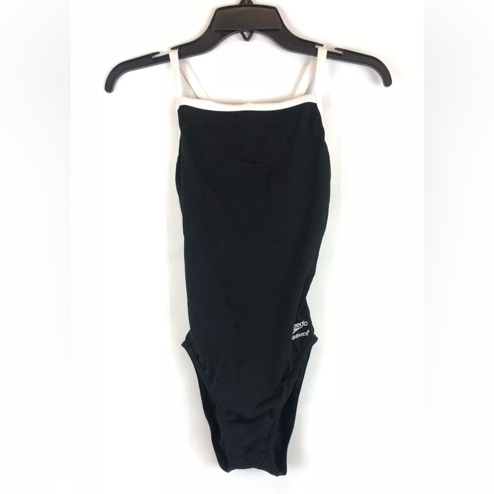 Speedo, Women’s Black One Piece Racerback Swimsuit, Size 6